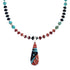 Native American Multicolor Inlay And Sterling Silver Bead Necklace Set JX125543